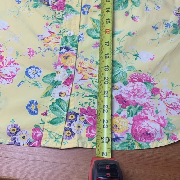 Lauren Ralph Lauren Sleeveless Button Down Floral Blouse 
100% Cotton - Picture 8 of 10